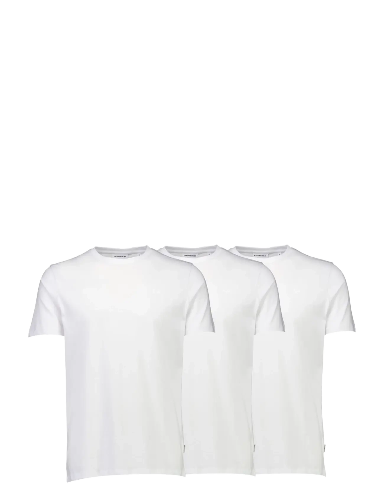 Lindbergh 3-pack tee with flag print S/S - Kortærmede T-shirts - WHITE / white