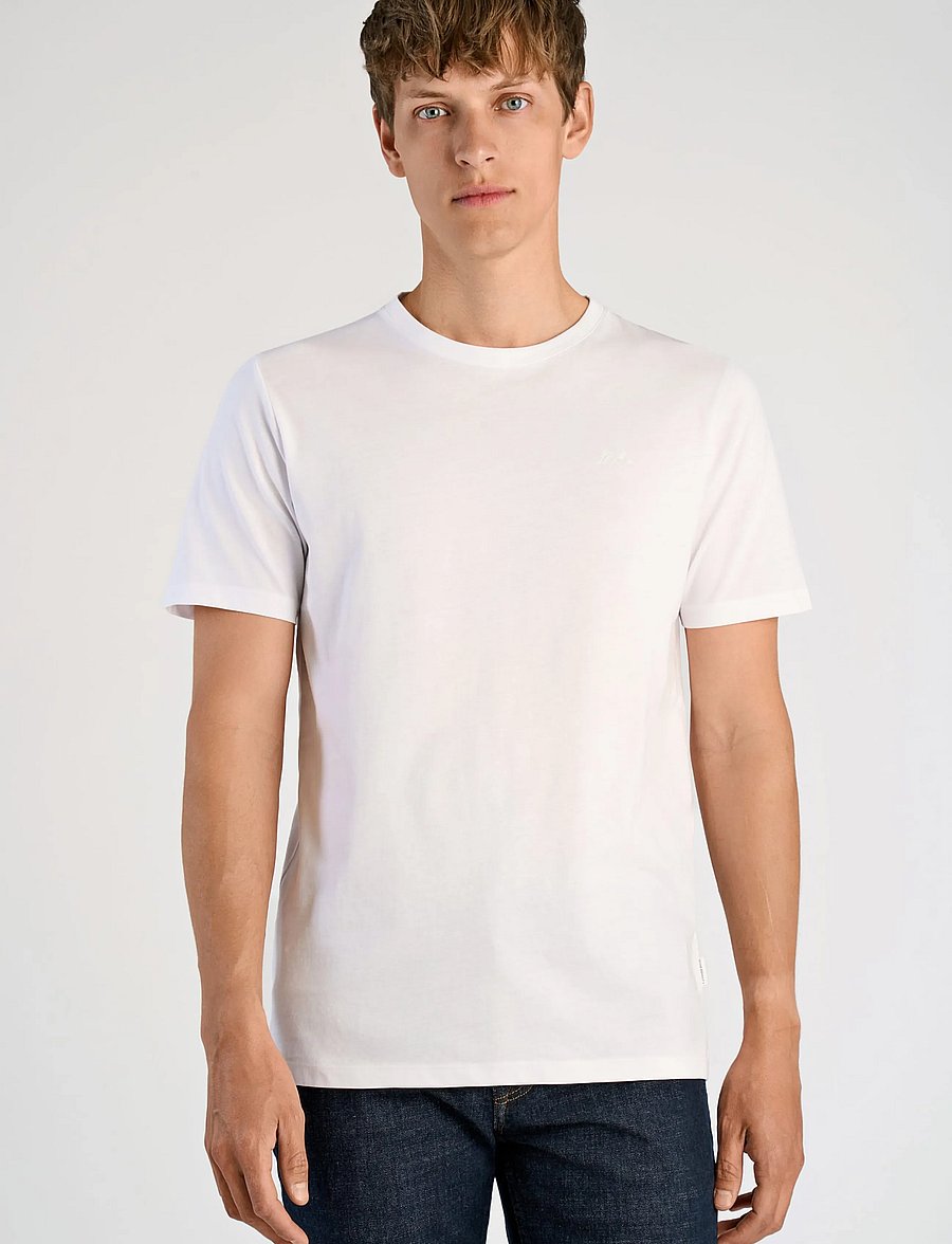 Lindbergh - 3-pack tee with flag print S/S - t-shirts im multipack - white - 3