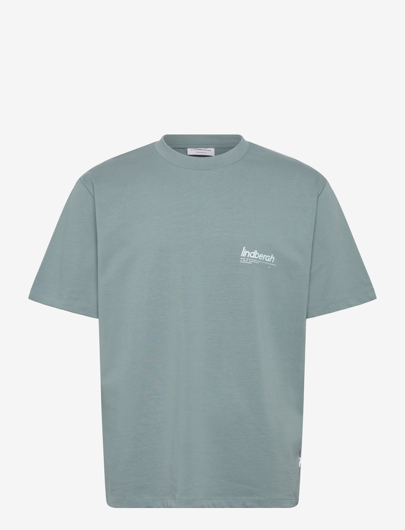 Lindbergh - Brand carrier oversize tee S/S - lühikeste varrukatega t-särgid - dk aqua - 1