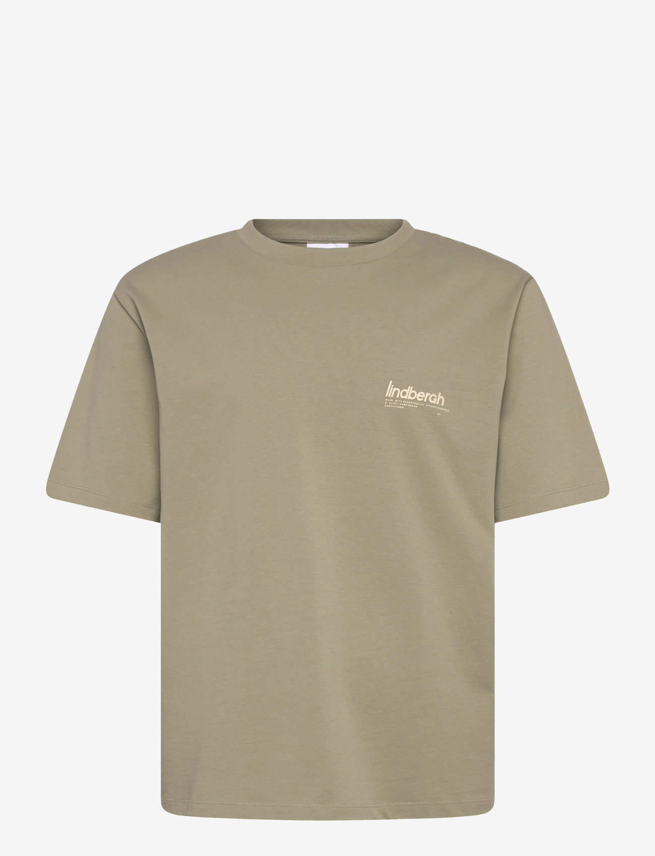 Lindbergh - Brand carrier oversize tee S/S - kortærmede t-shirts - dusty olive - 1