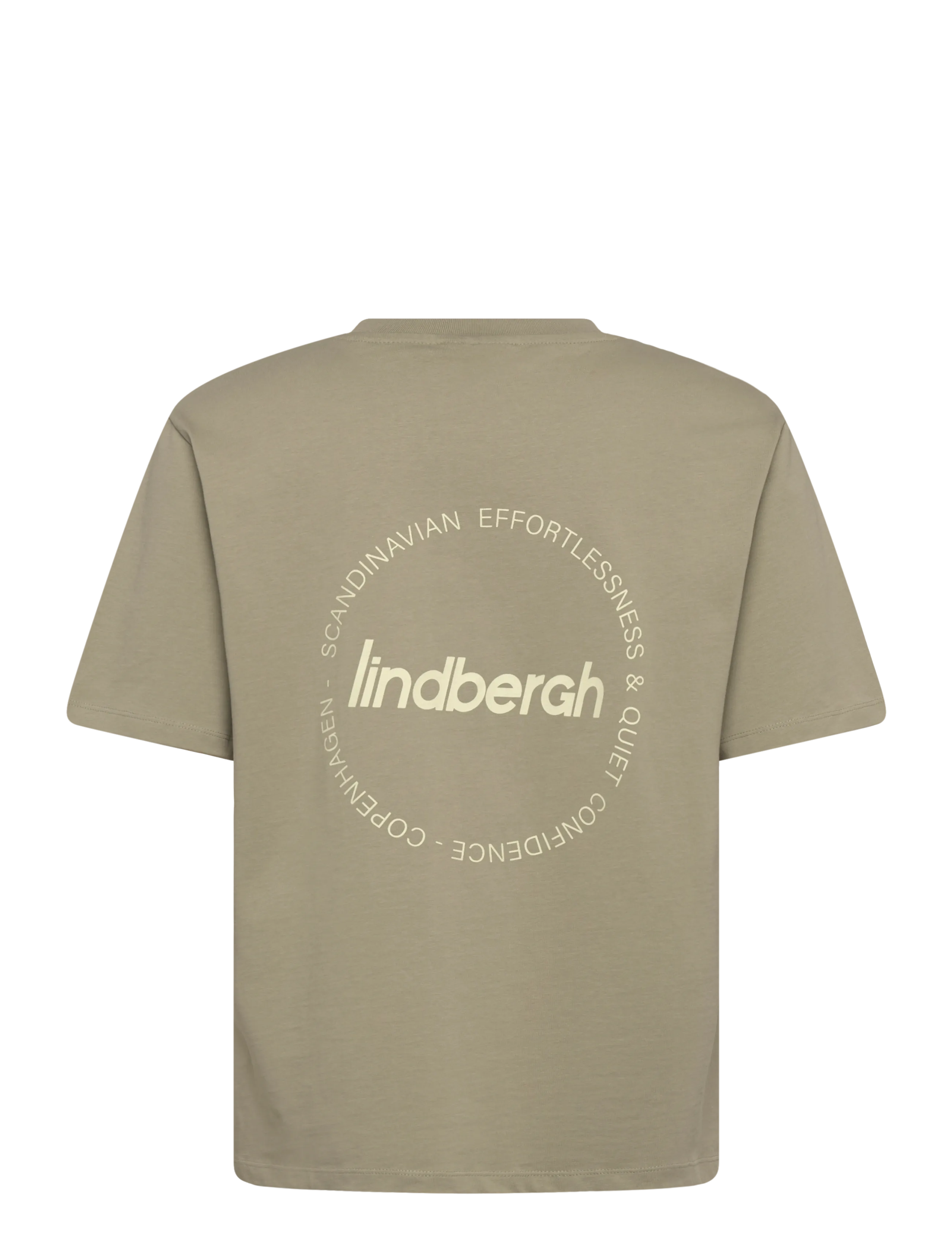 Lindbergh - Brand carrier oversize tee S/S - short-sleeved t-shirts - dusty olive - 2