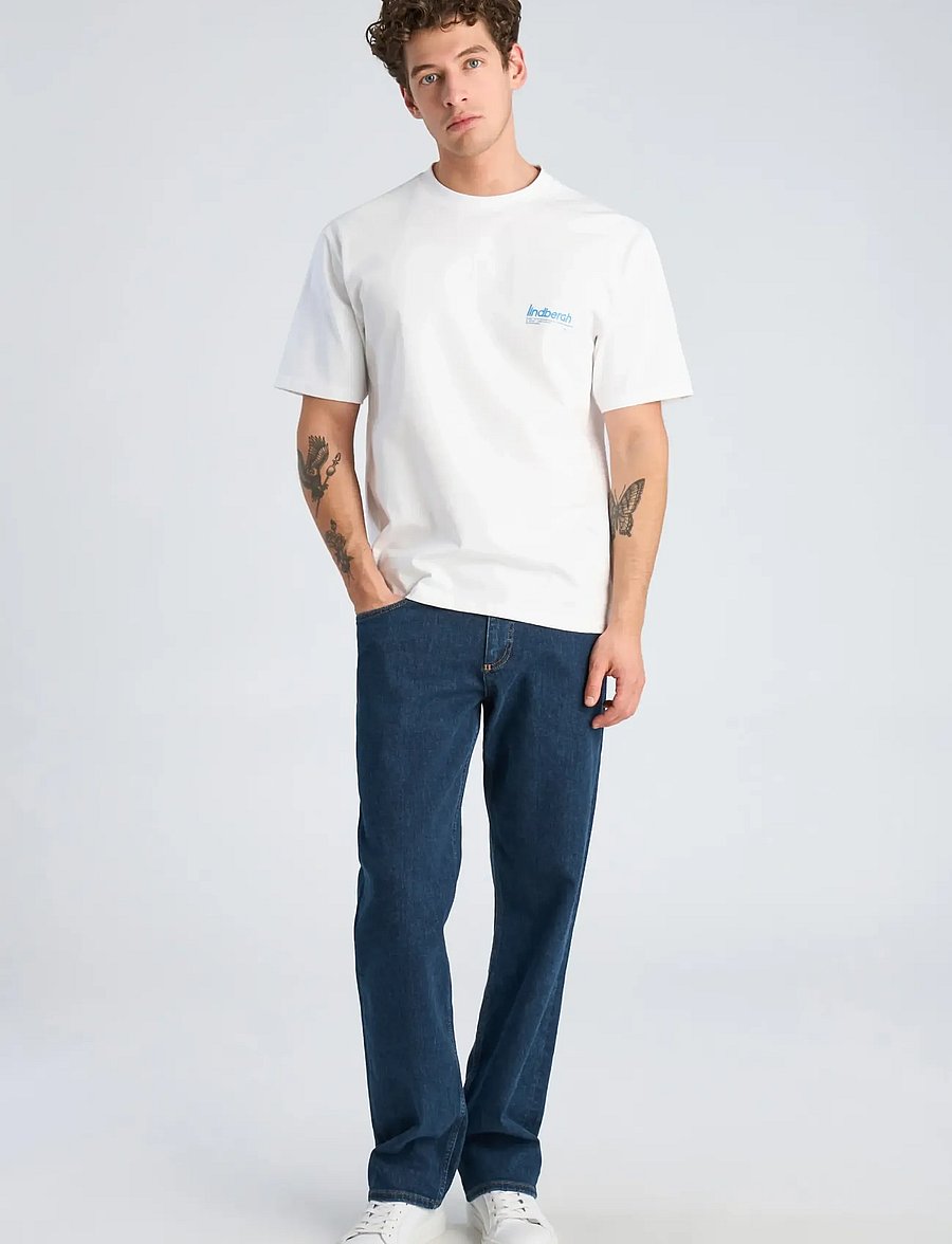 Lindbergh - Brand carrier oversize tee S/S - kortærmede t-shirts - white - 0