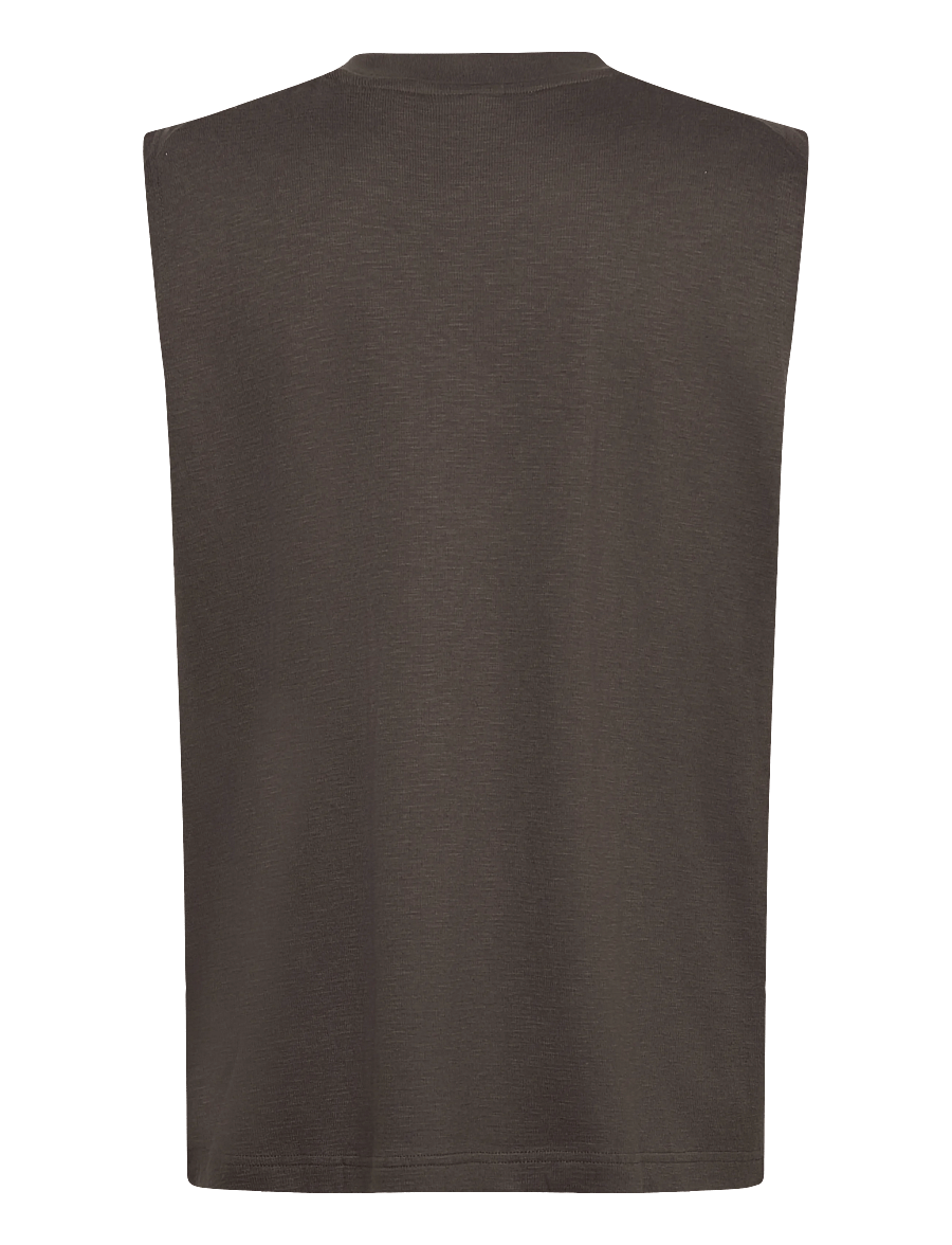 Lindbergh - Oversized rib cap sleeve - kootud vestid - ebony brown - 2