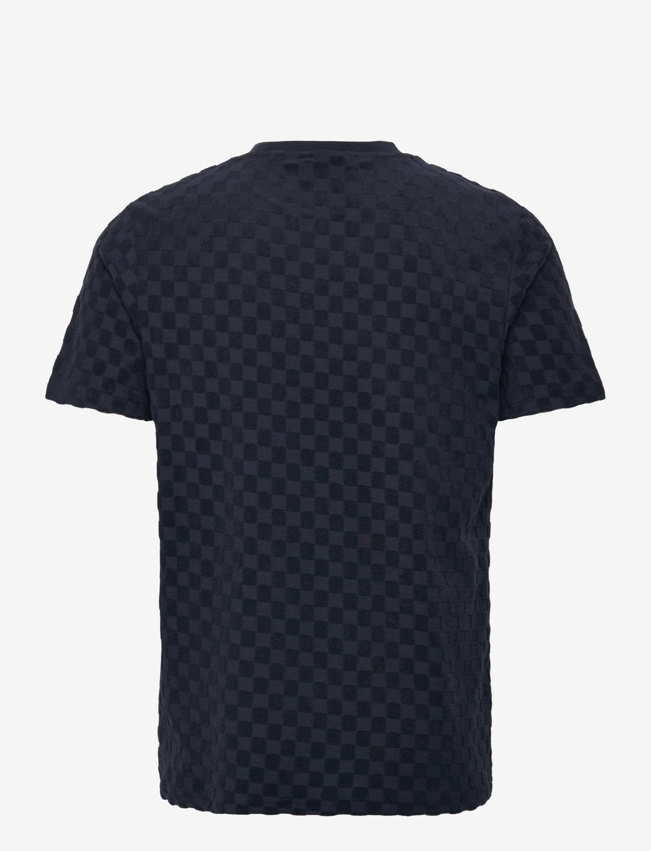 Lindbergh - Checkered towel o-neck tee S/S - lühikeste varrukatega t-särgid - navy - 1
