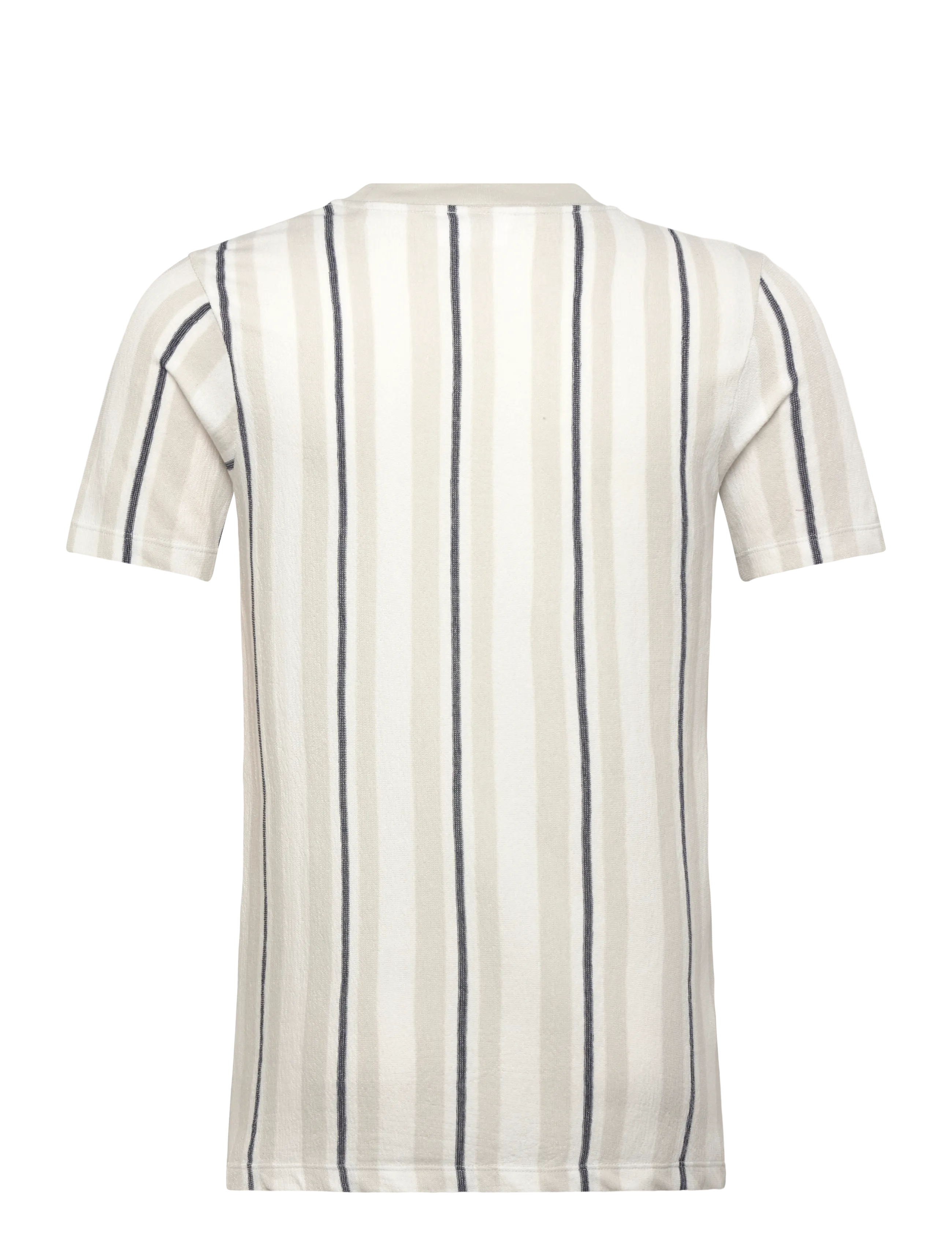 Lindbergh - Towel striped o-neck tee S/S - kurzärmelig - fair grey - 2