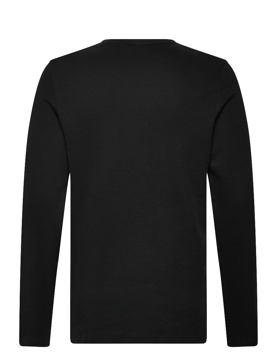 Lindbergh - Basic o-neck tee L/S - marškinėliai ilgomis rankovėmis - black - 2