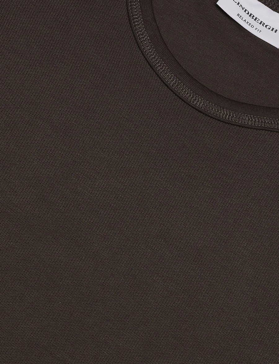 Lindbergh - Basic o-neck tee L/S - pikkade varrukatega t-särgid - black olive - 2