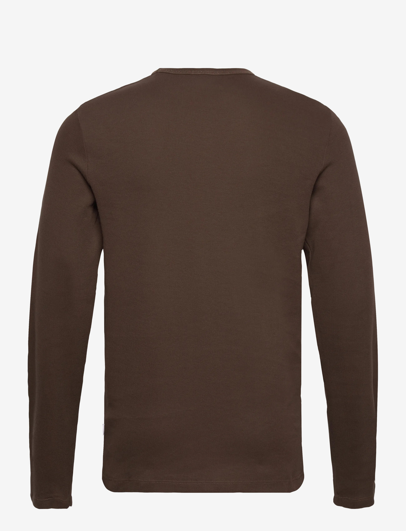 Lindbergh - Basic o-neck tee L/S - herbstliche kleidung - dk brown - 1