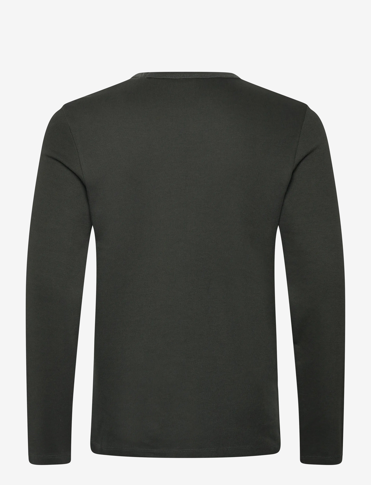 Lindbergh - Basic o-neck tee L/S - autumn clothing - off black - 1