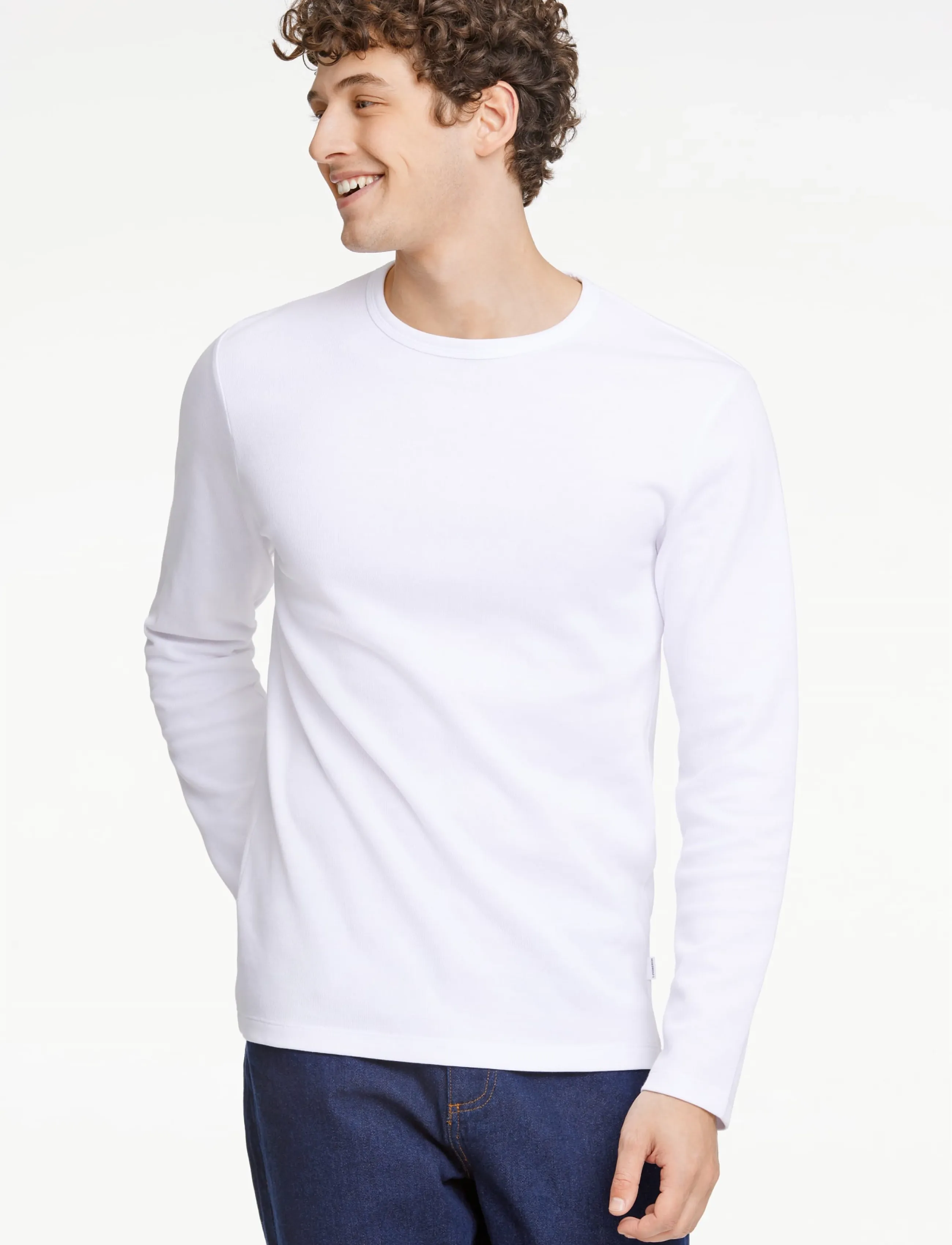 Lindbergh Basic O-Neck Tee L/S långärmade t-shirts herr – bild 2