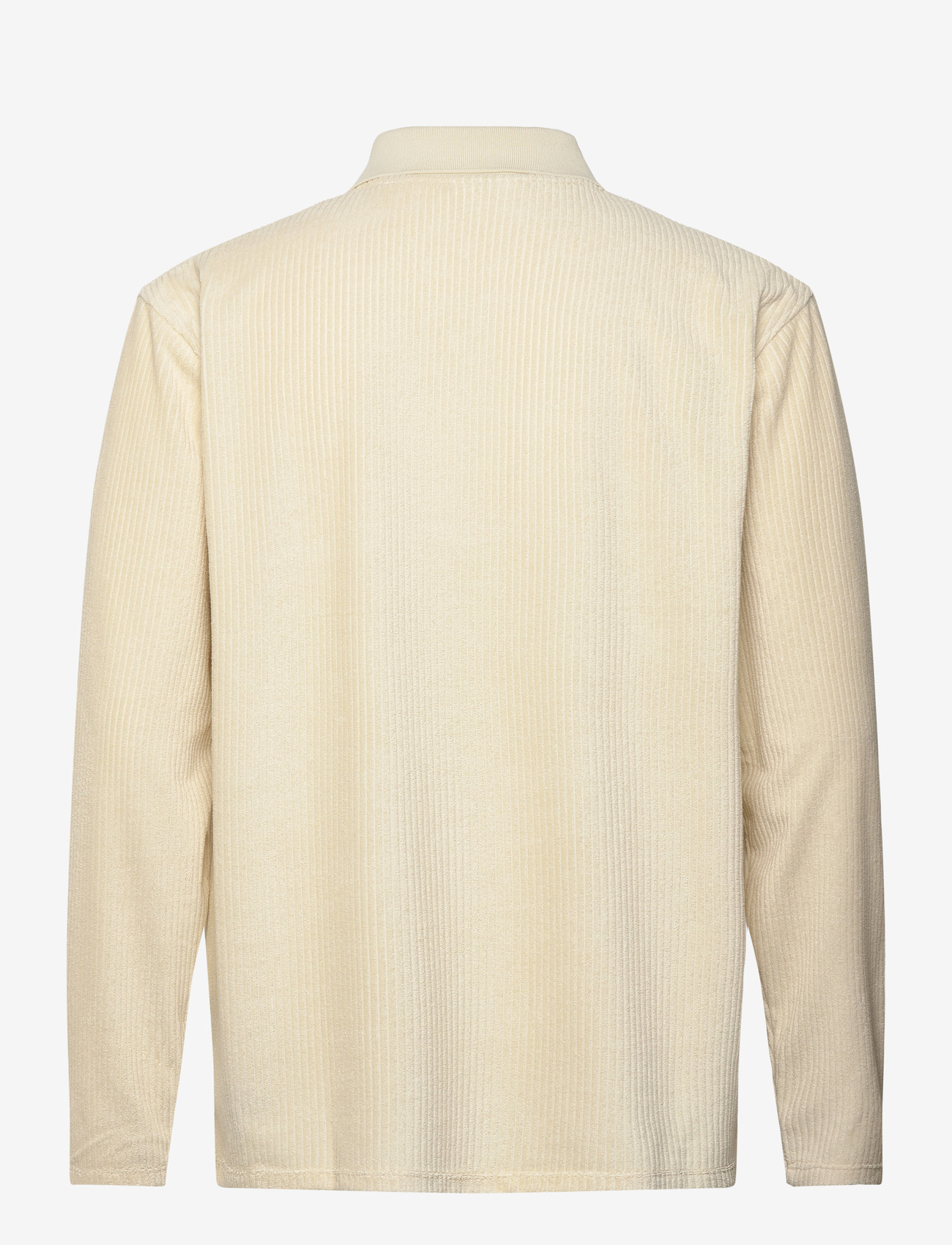 Lindbergh - V-neck jacquard polo L/S - polostrik - lt stone - 1