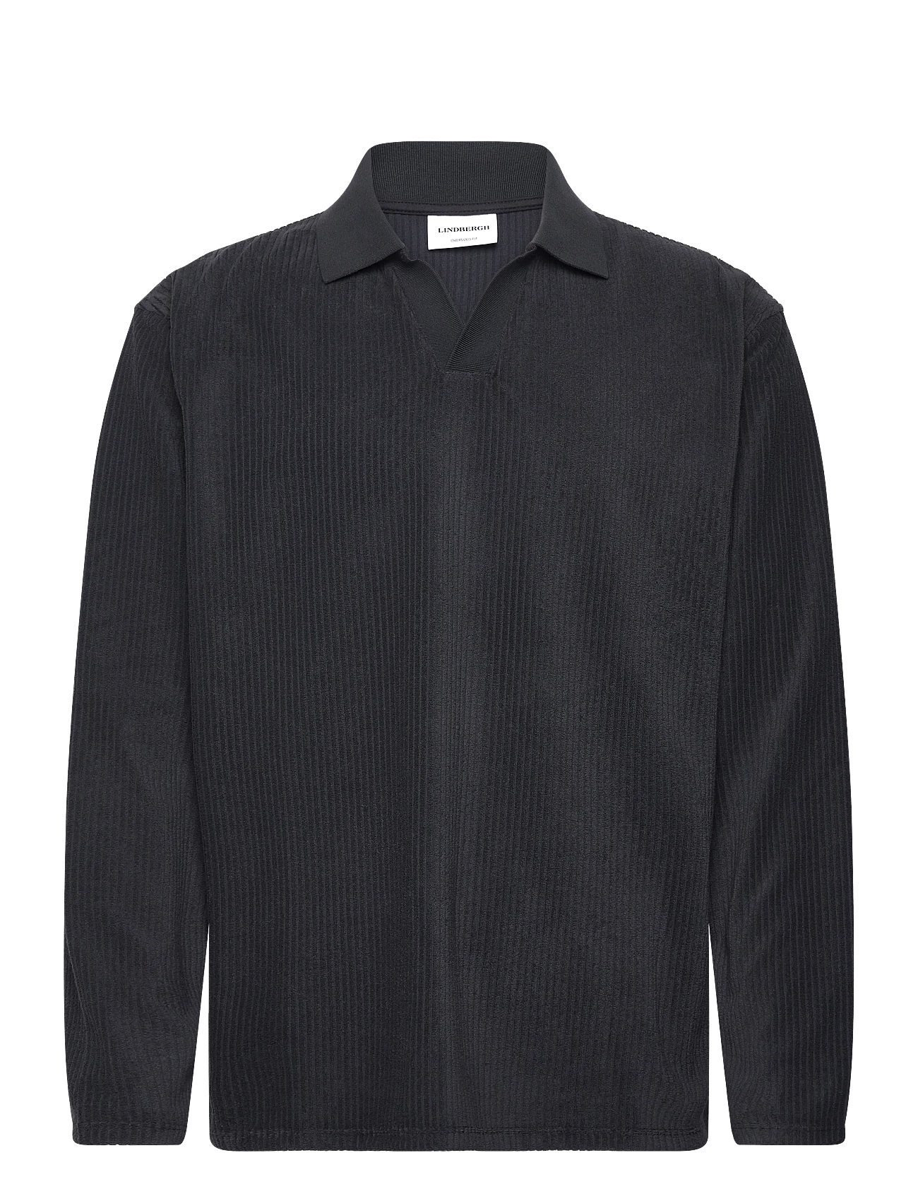 Lindbergh - V-Neck Jacquard Polo L/S