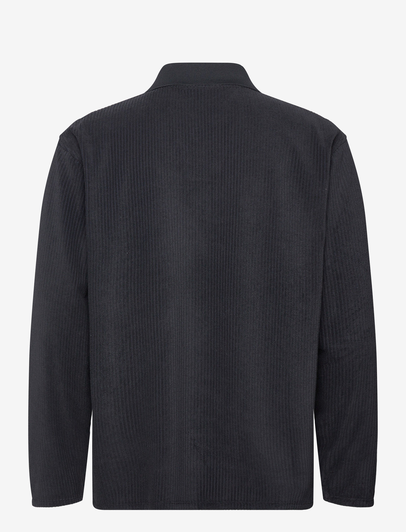 Lindbergh - V-neck jacquard polo L/S - pitkähihaiset neulepoolot - navy - 1