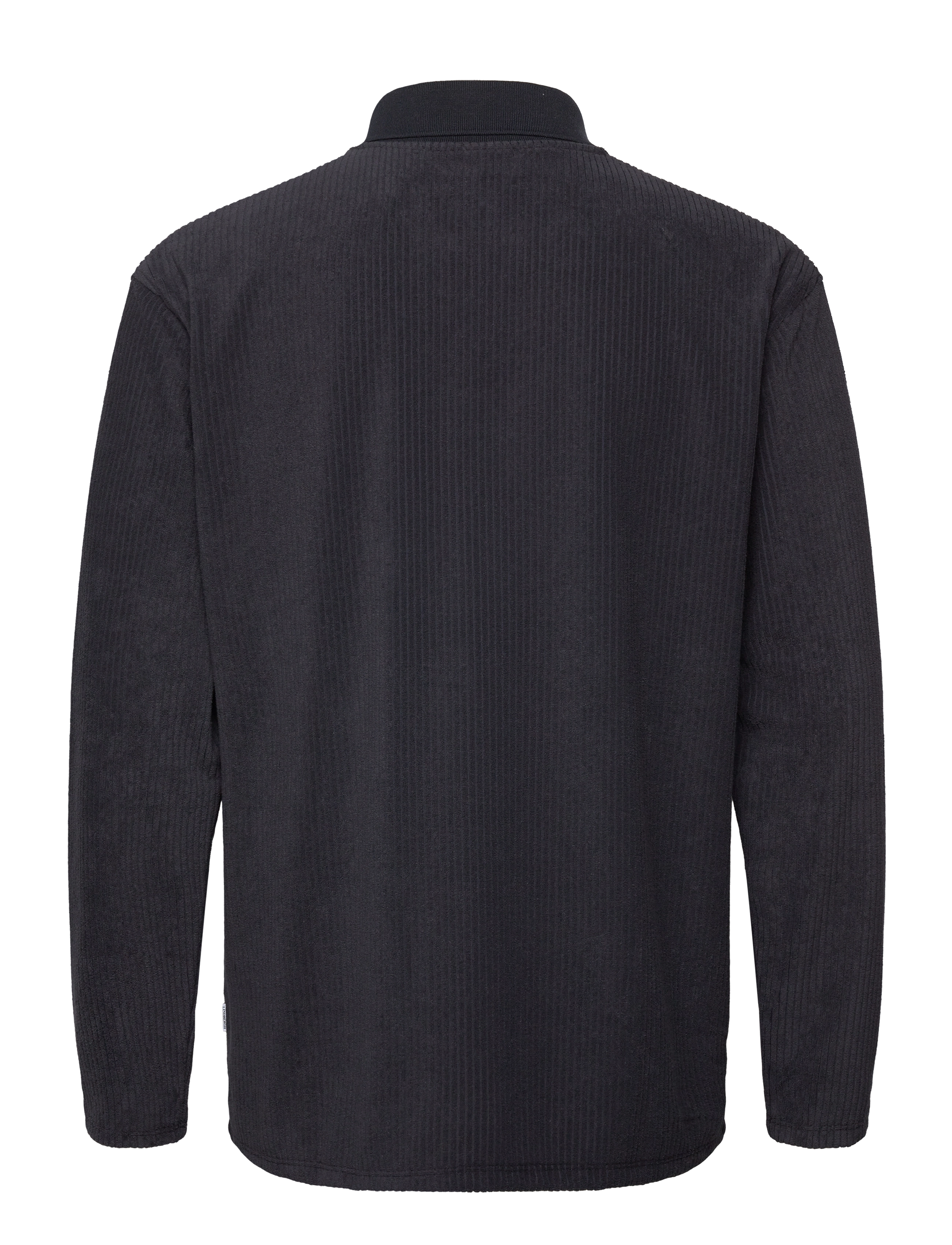 Lindbergh - V-neck jacquard polo L/S - langärmelig - navy - 2