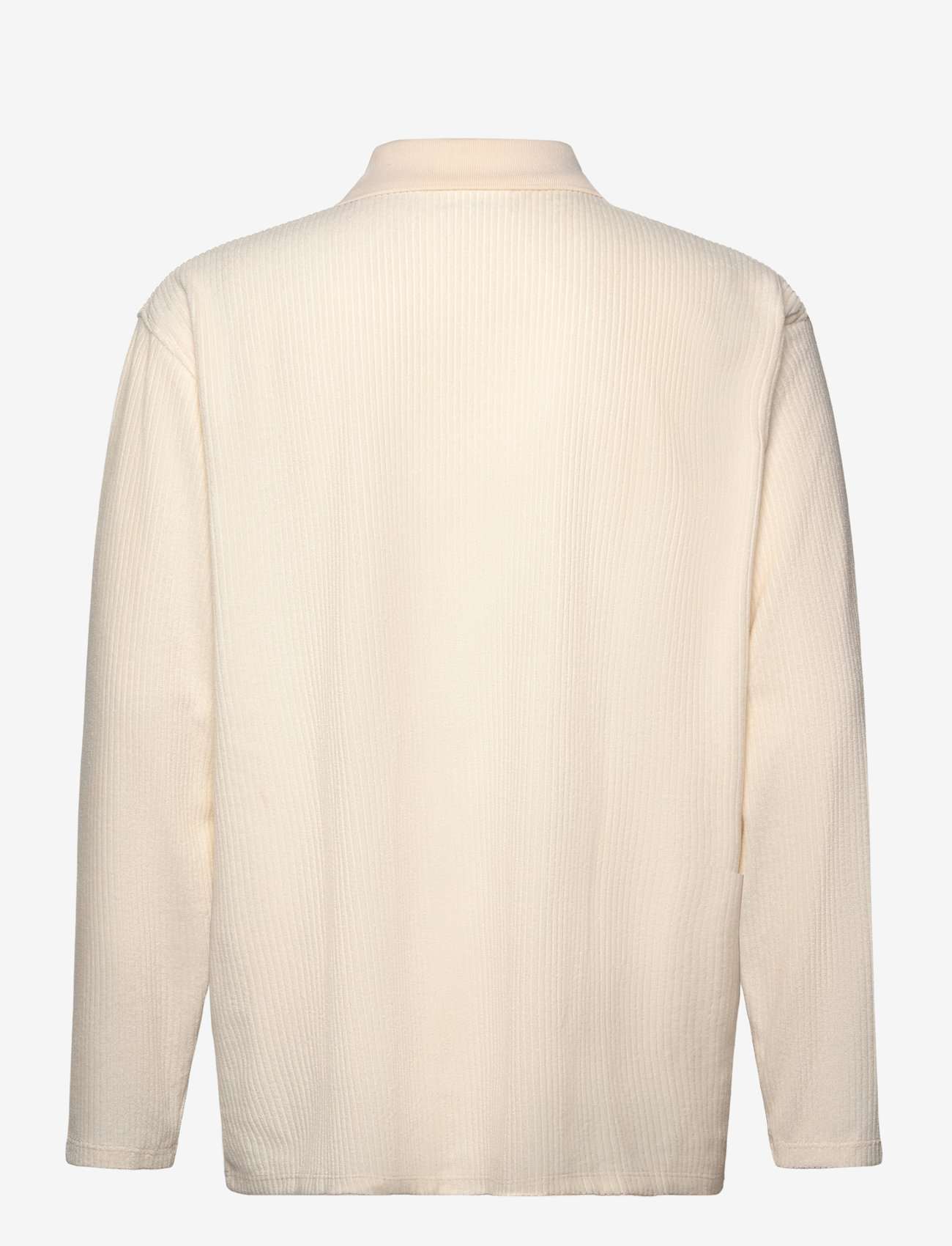 Lindbergh - V-neck jacquard polo L/S - langärmelig - pearl white - 2