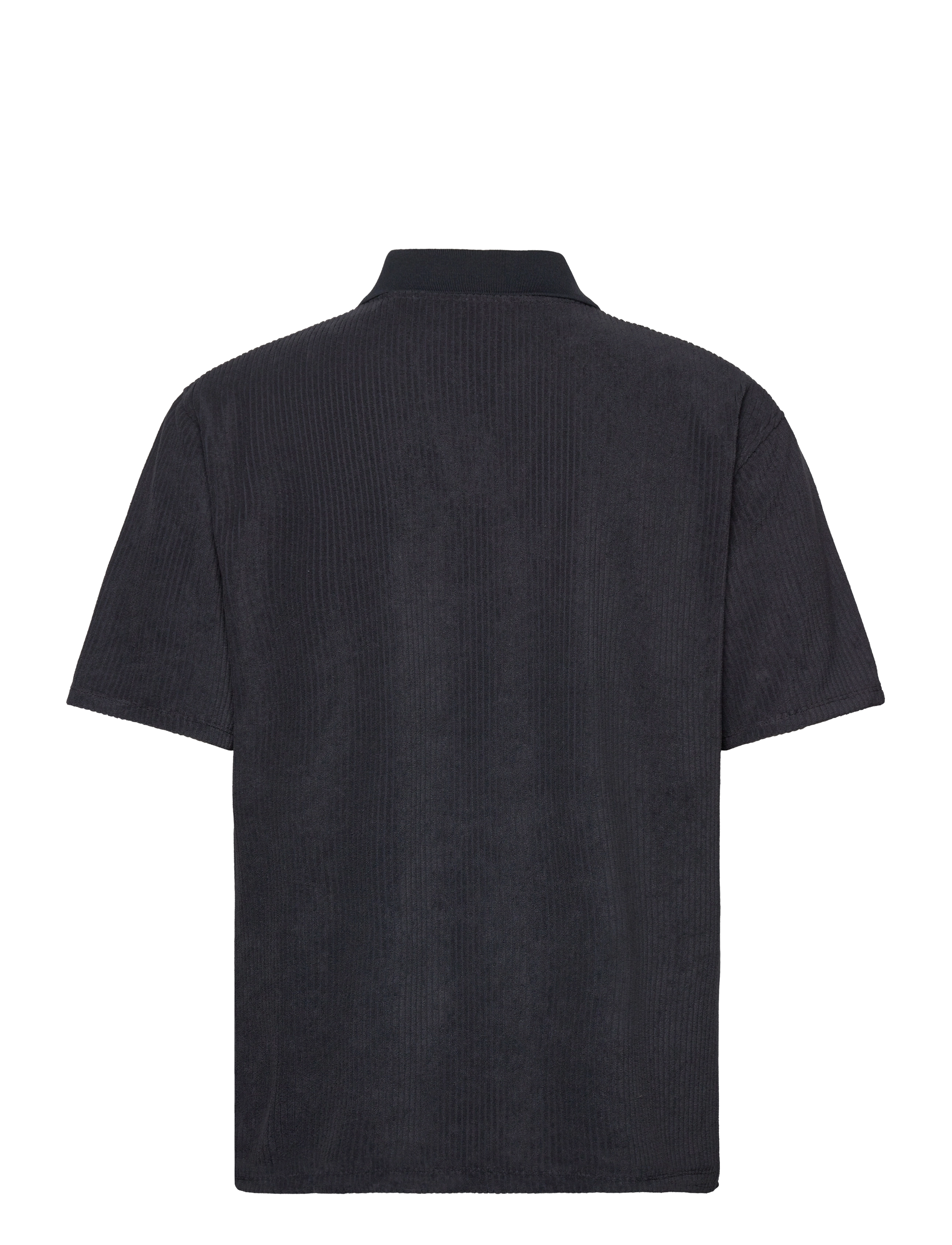 Lindbergh - V-neck jacquard polo S/S - kortärmade pikéer - navy - 2