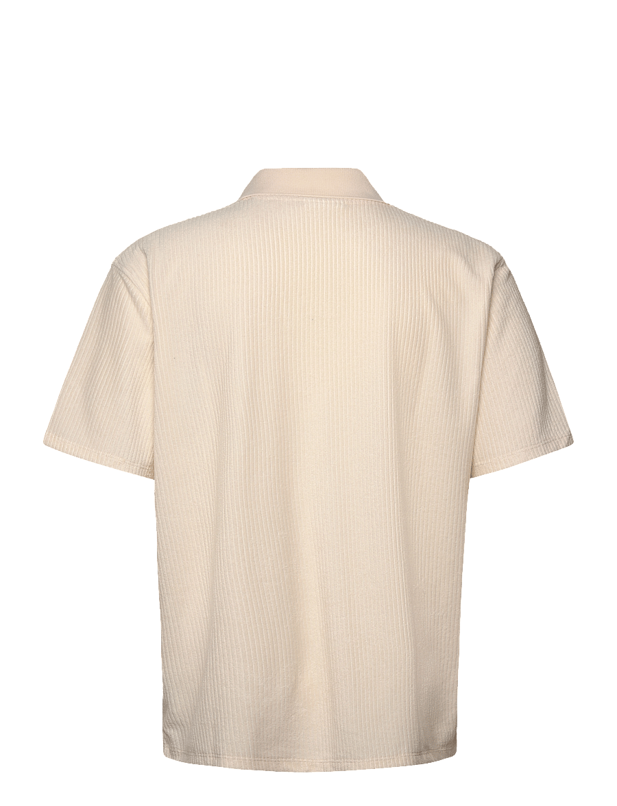 Lindbergh - V-neck jacquard polo S/S - kurzärmelig - pearl white - 2