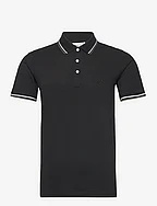 Polo shirt with contrast piping - BLACK 124