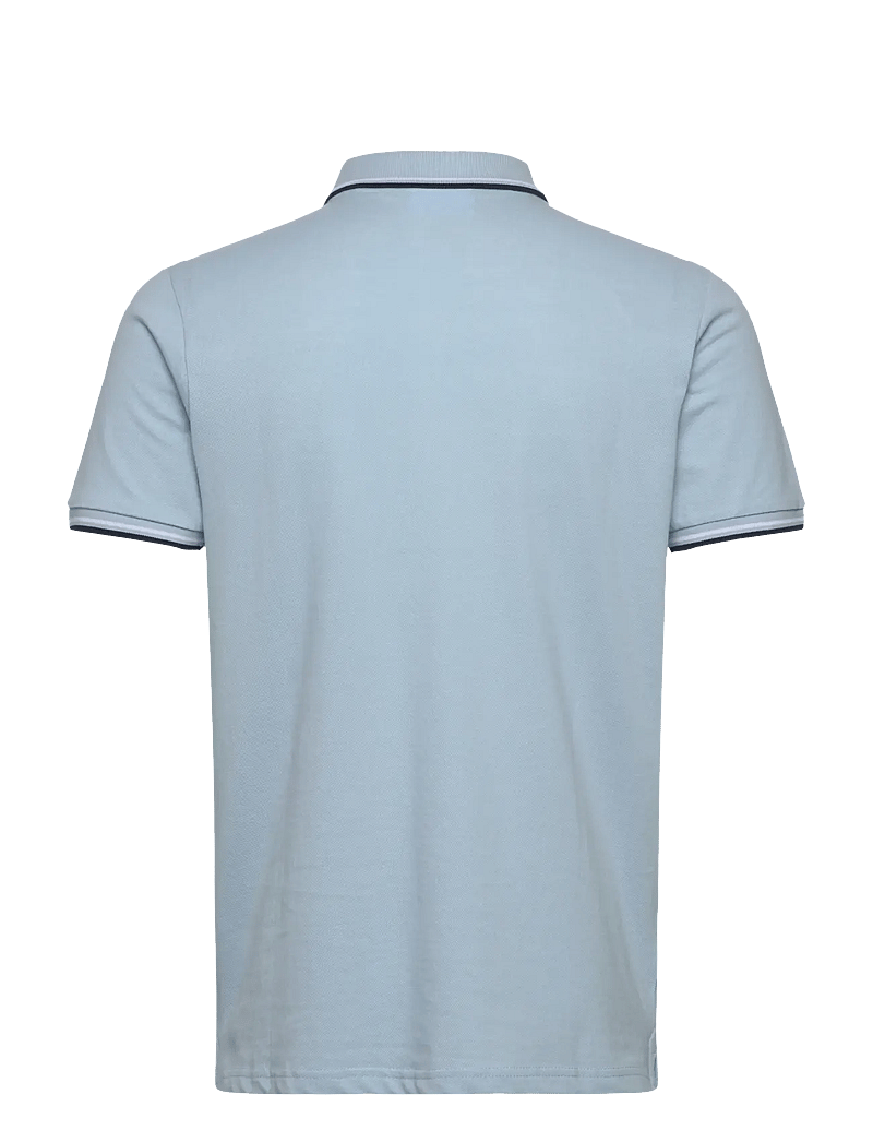 Lindbergh - Polo shirt with contrast piping - kortärmade pikéer - blue breeze - 2