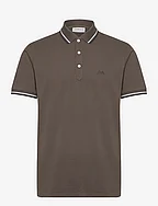 Polo shirt with contrast piping - DEEP STONE