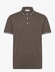 Lindbergh - Polo shirt with contrast piping - alhaisimmat hinnat - deep stone - 0