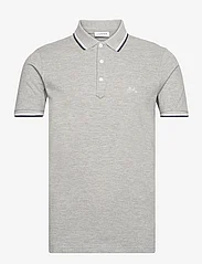 Lindbergh - Polo shirt with contrast piping - de laveste prisene - grey mel 124 - 0