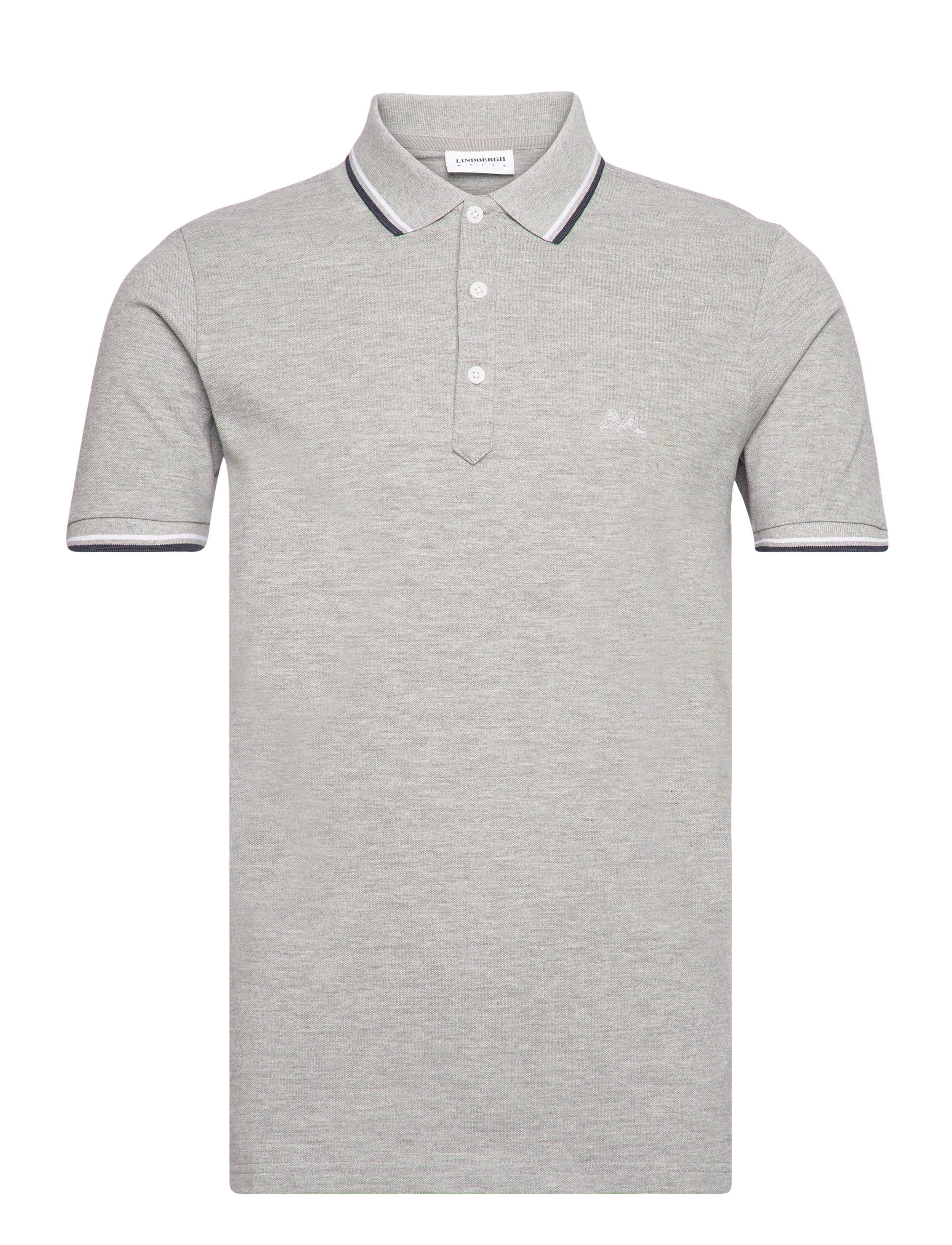 Lindbergh - Polo shirt with contrast piping - madalaimad hinnad - grey mel 124 - 1