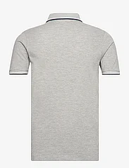 Lindbergh - Polo shirt with contrast piping - short-sleeved polos - grey mel 124 - 1