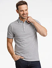 Lindbergh - Polo shirt with contrast piping - laveste priser - grey mel 124 - 2
