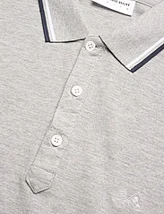 Lindbergh - Polo shirt with contrast piping - short-sleeved polos - grey mel 124 - 6