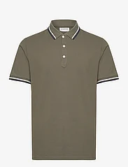 Lindbergh - Polo shirt with contrast piping - najniższe ceny - lt army - 0