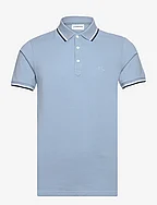 Polo shirt with contrast piping - LT BLUE 124