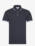 Polo shirt with contrast piping - NAVY 124