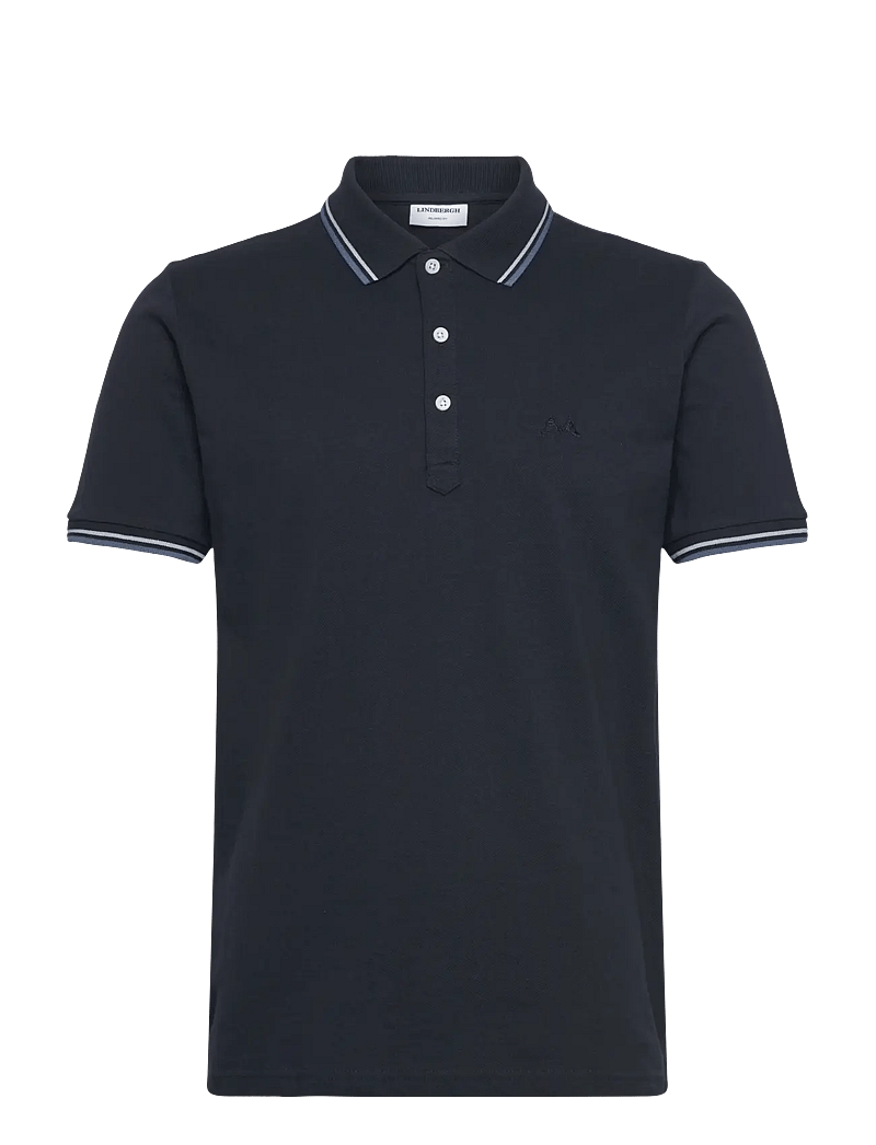 Lindbergh - Polo shirt with contrast piping - kortærmede poloer - navy 424 - 1