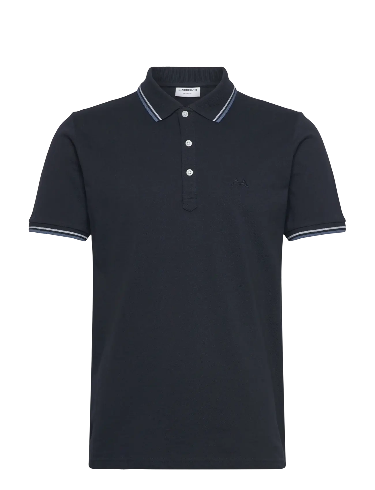 Lindbergh Polo shirt with contrast piping - Poloer - NAVY 424 / navy
