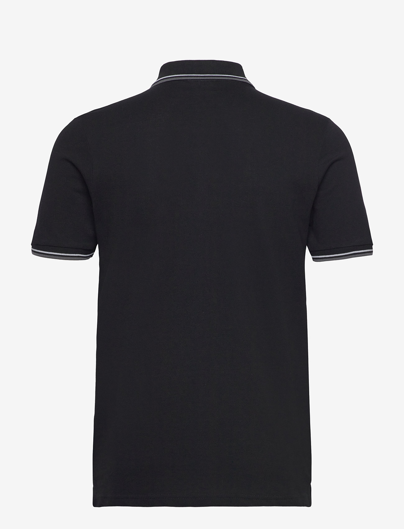Lindbergh - Polo shirt with contrast piping - kortærmede poloer - space black - 2