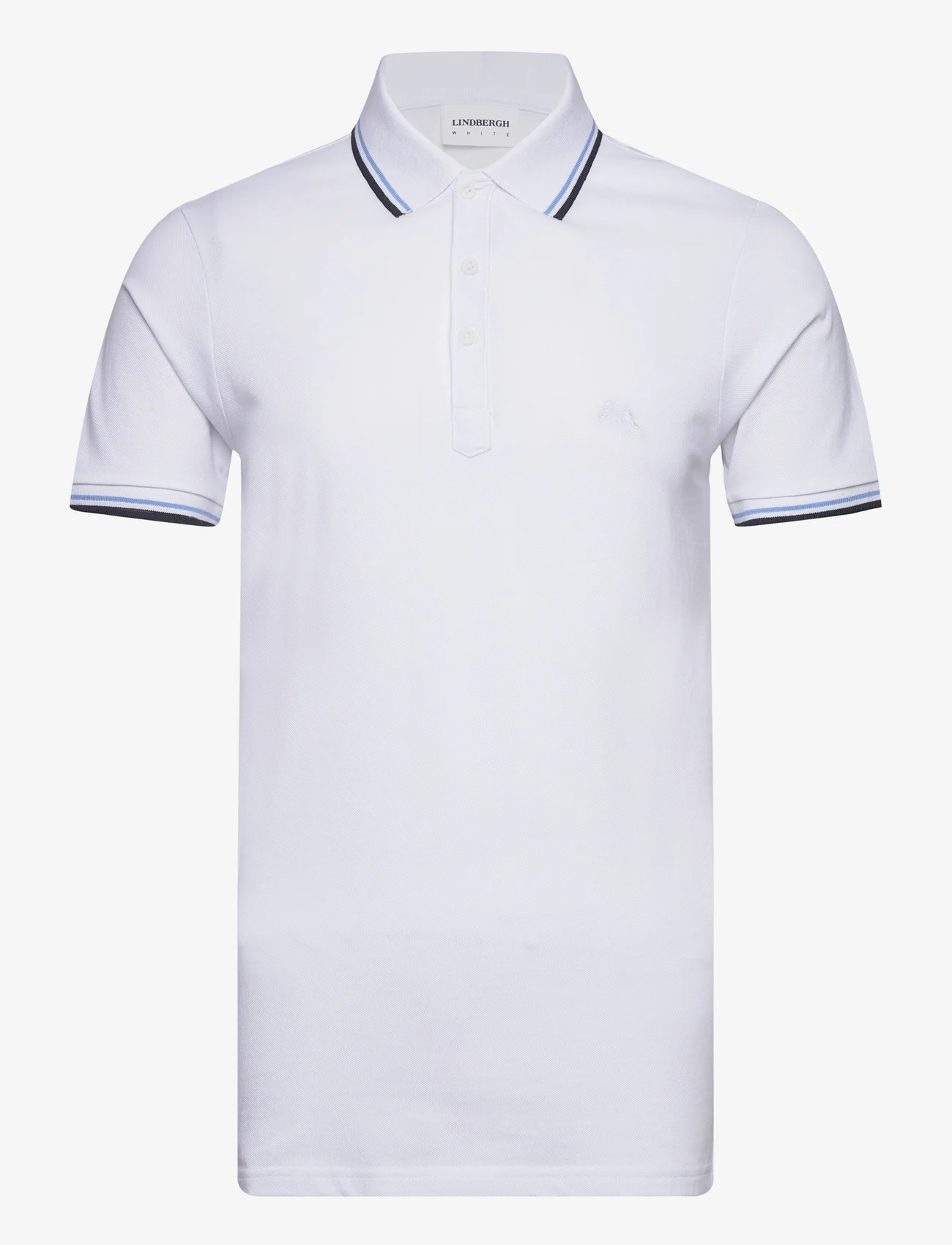 Lindbergh - Polo shirt with contrast piping - lägsta priserna - white 124 - 0
