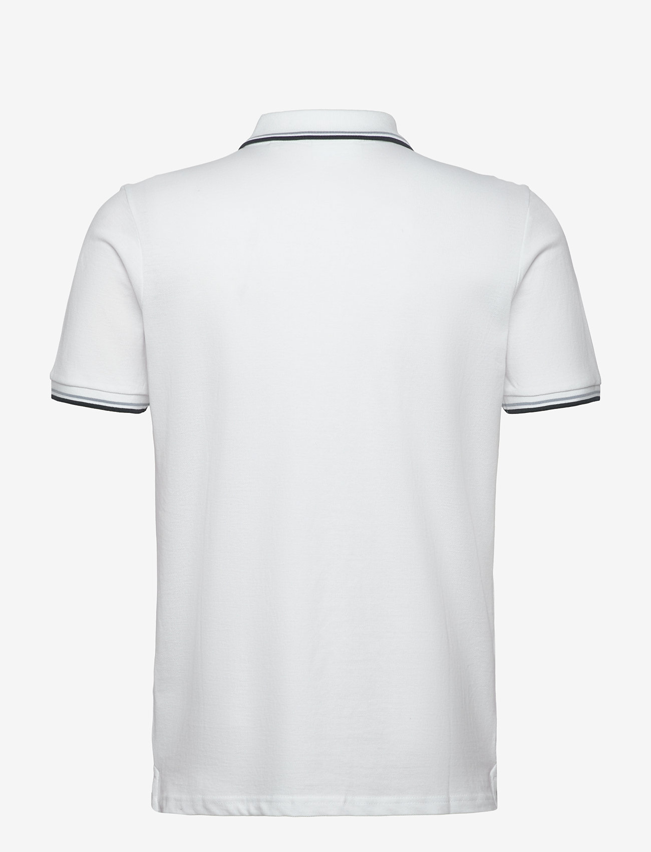 Lindbergh - Polo shirt with contrast piping - kortærmede poloer - white wave - 2