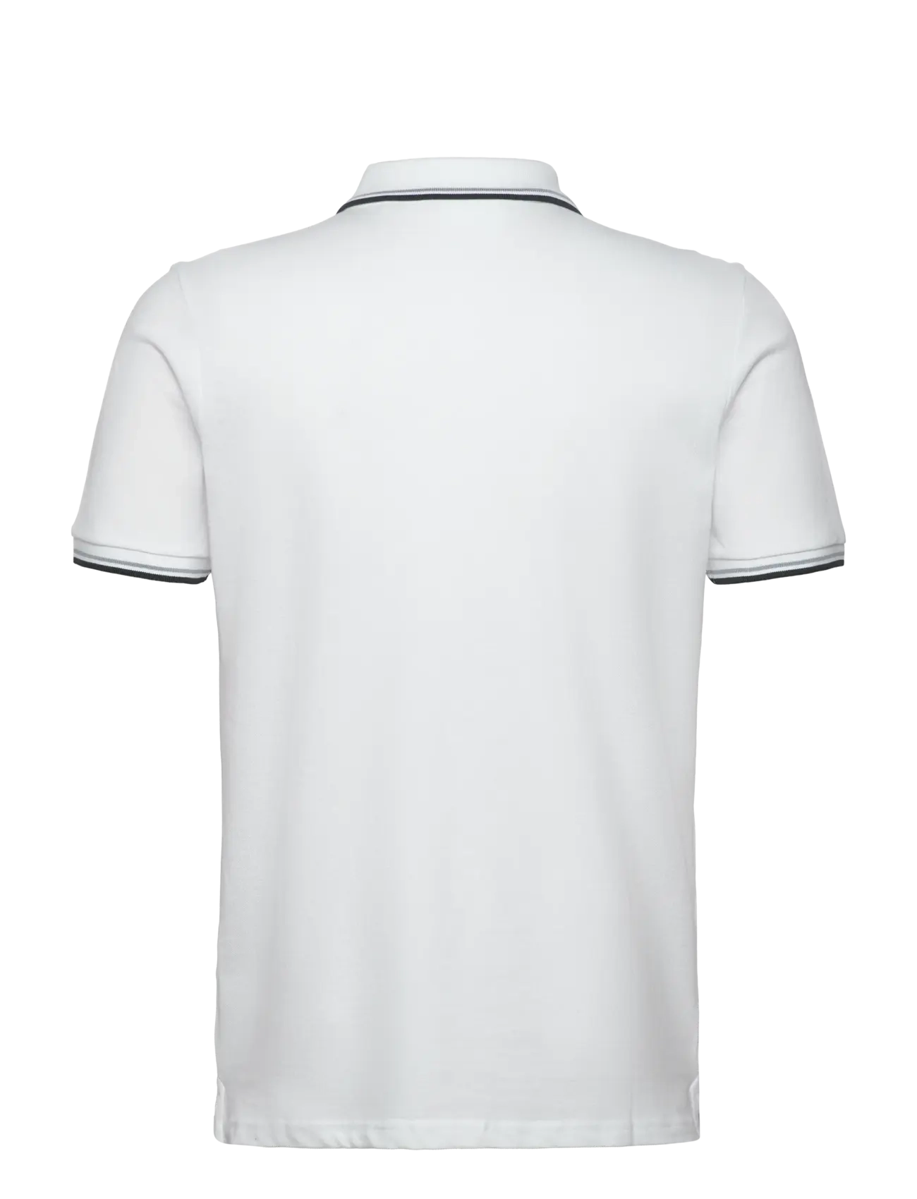Lindbergh - Polo shirt with contrast piping - kortærmede poloer - white wave - 2