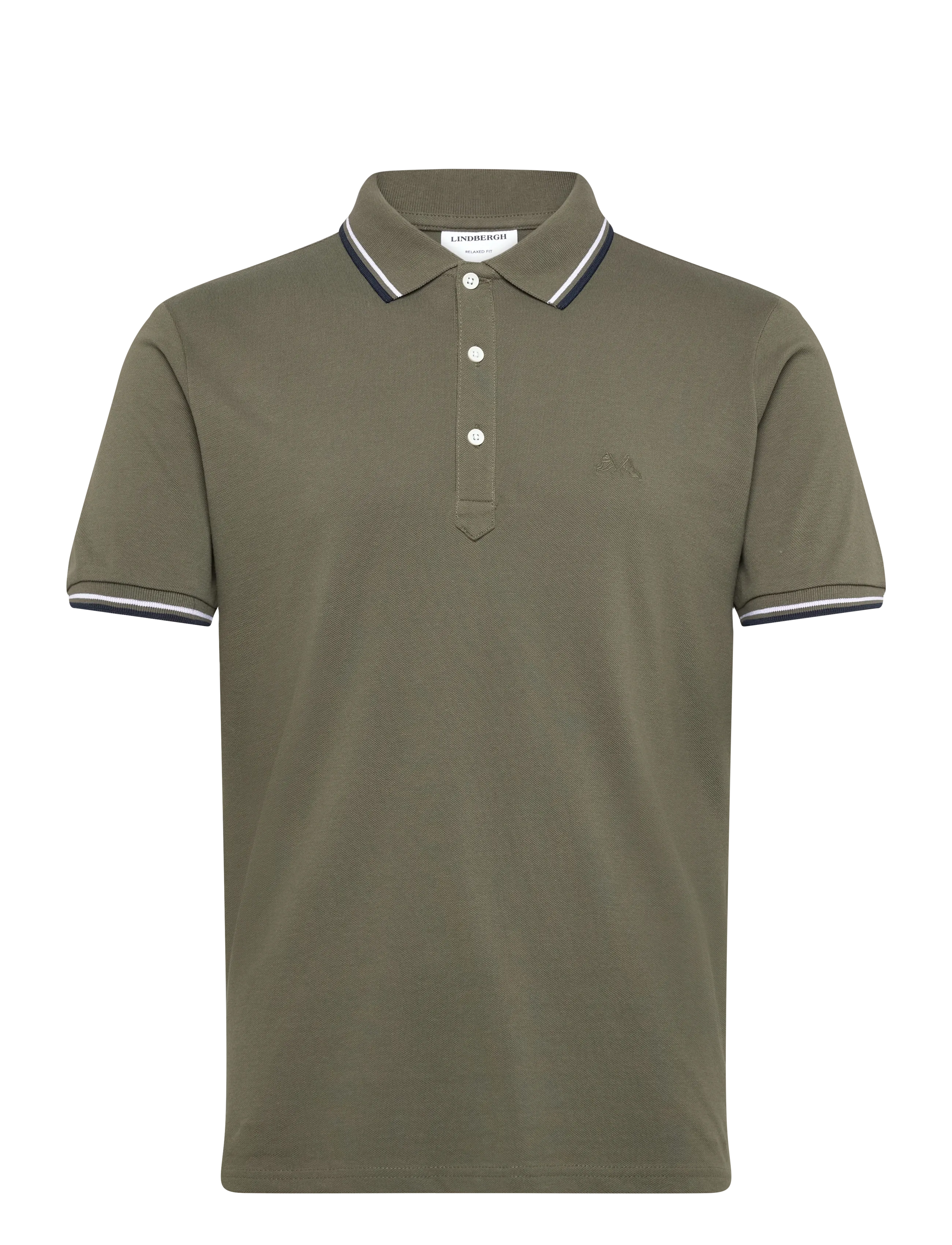 Lindbergh Polo shirt w?. contrast piping - Poloer - AIR FORCE GREEN / green