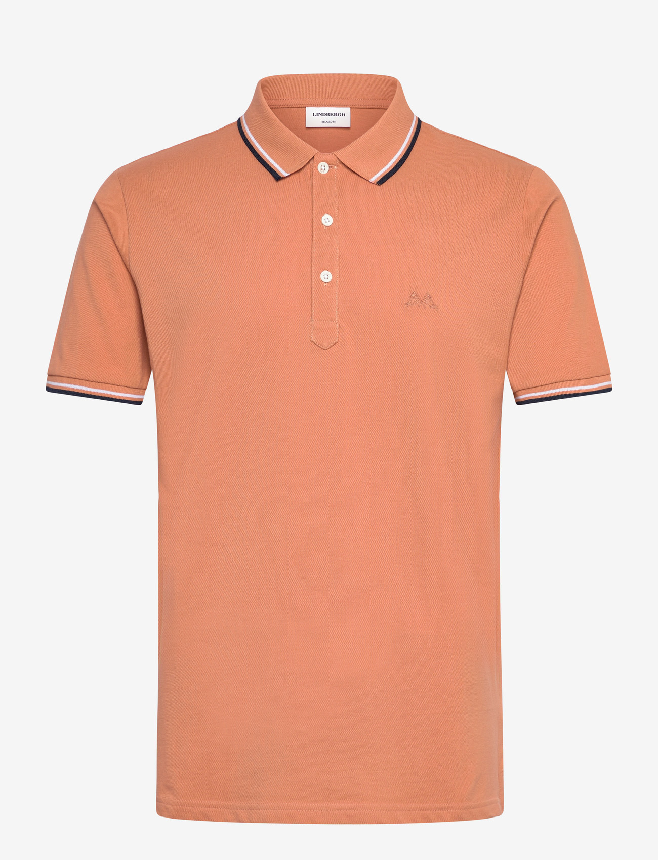Lindbergh - Polo pique w. contrast piping - laveste priser - baked rose - 1