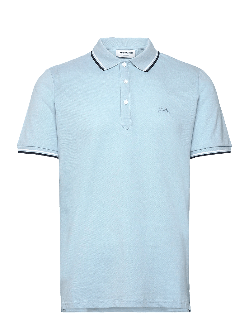 Lindbergh - Polo shirt w?. contrast piping - kurzärmelig - blue breeze - 0