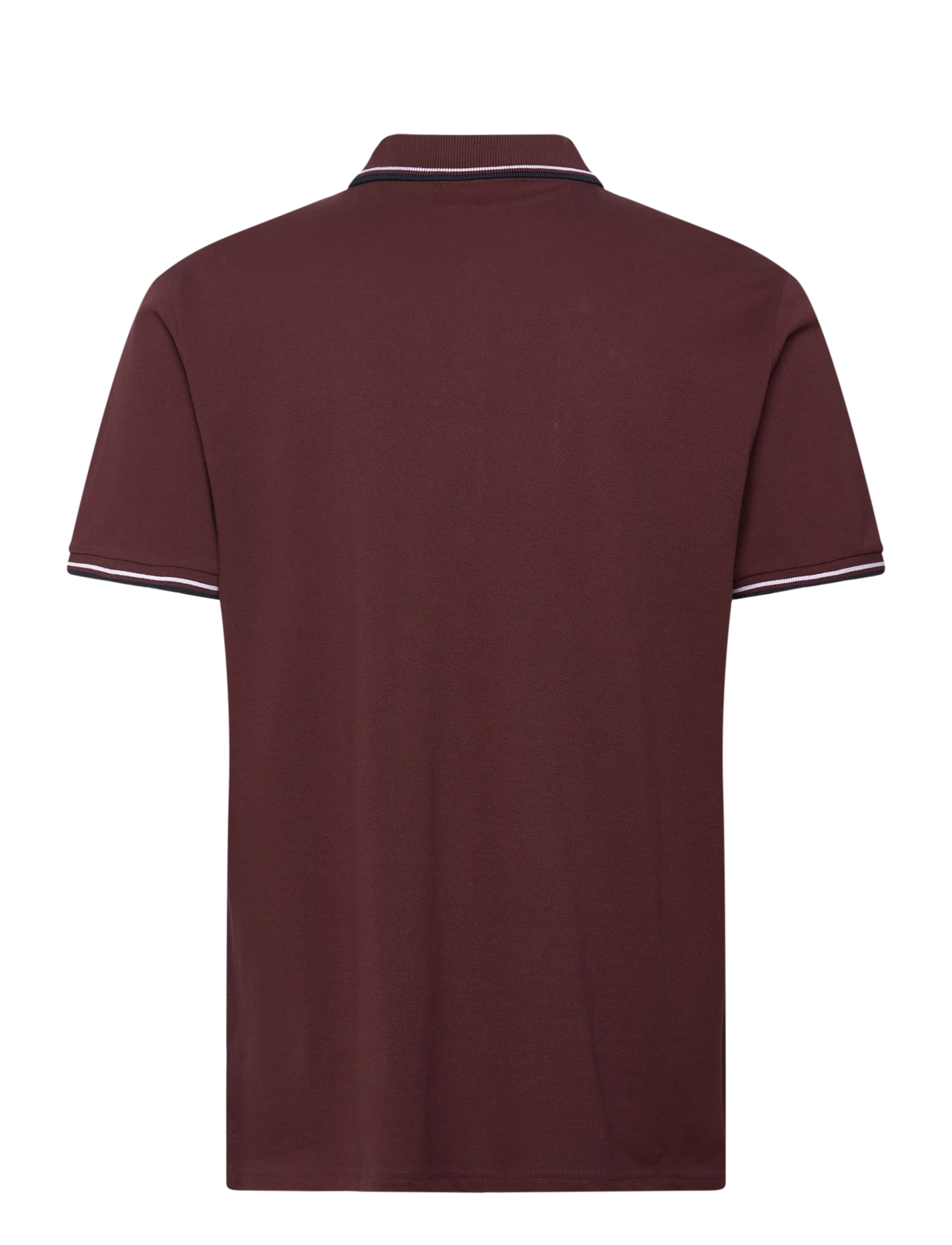 Lindbergh - Polo pique w. contrast piping - kurzärmelig - burgundy - 1
