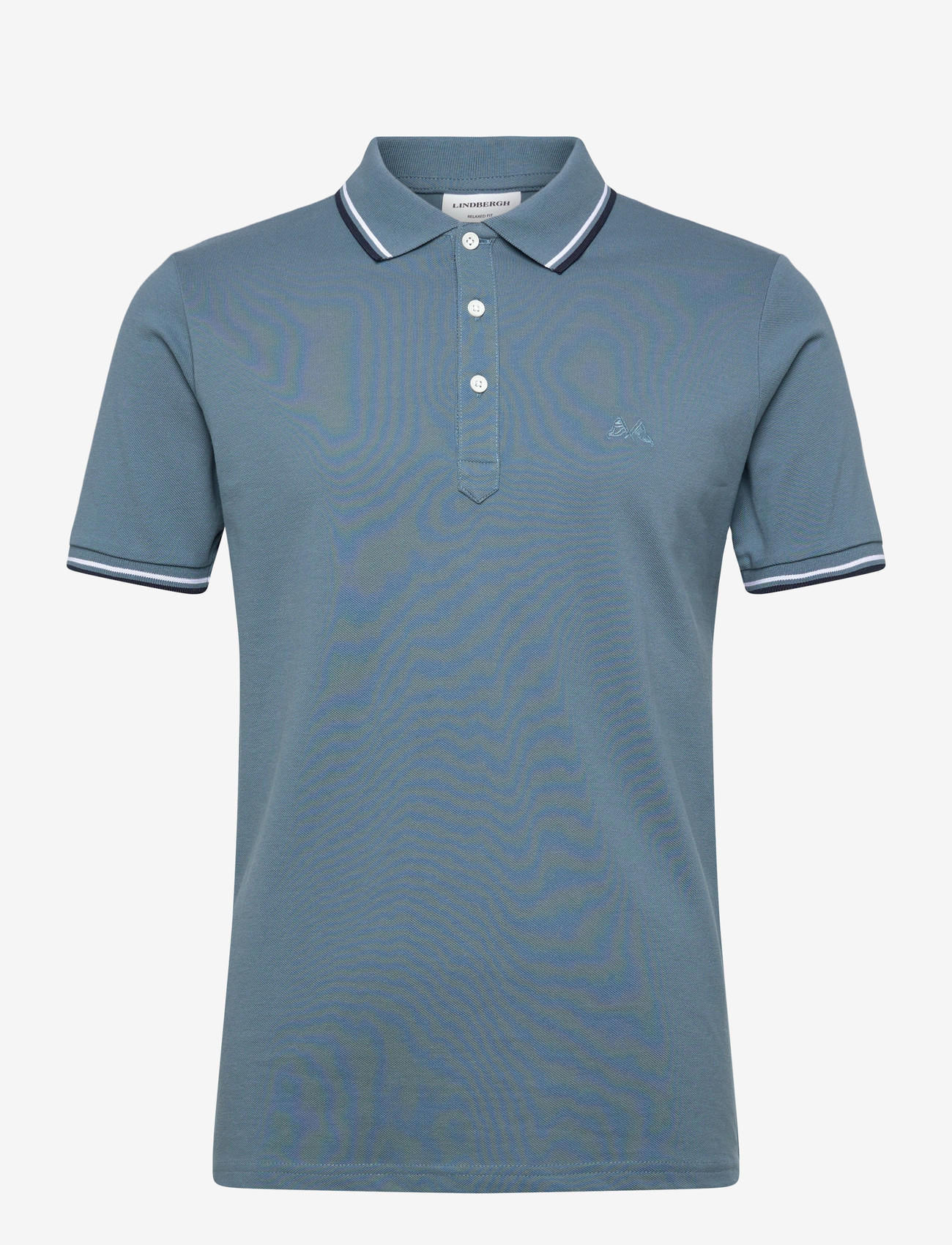 Lindbergh - Polo pique w. contrast piping - laveste priser - iron blue - 0