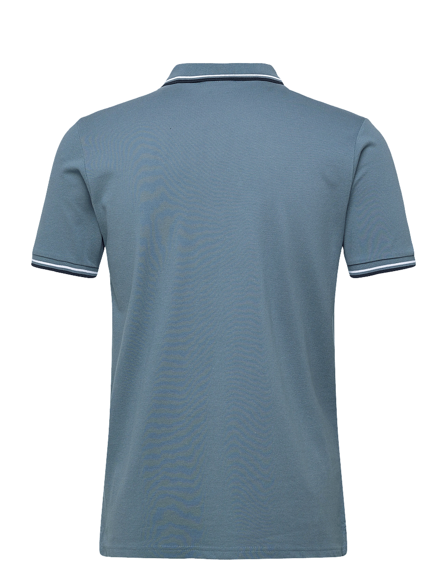 Lindbergh - Polo shirt w?. contrast piping - kurzärmelig - iron blue - 1