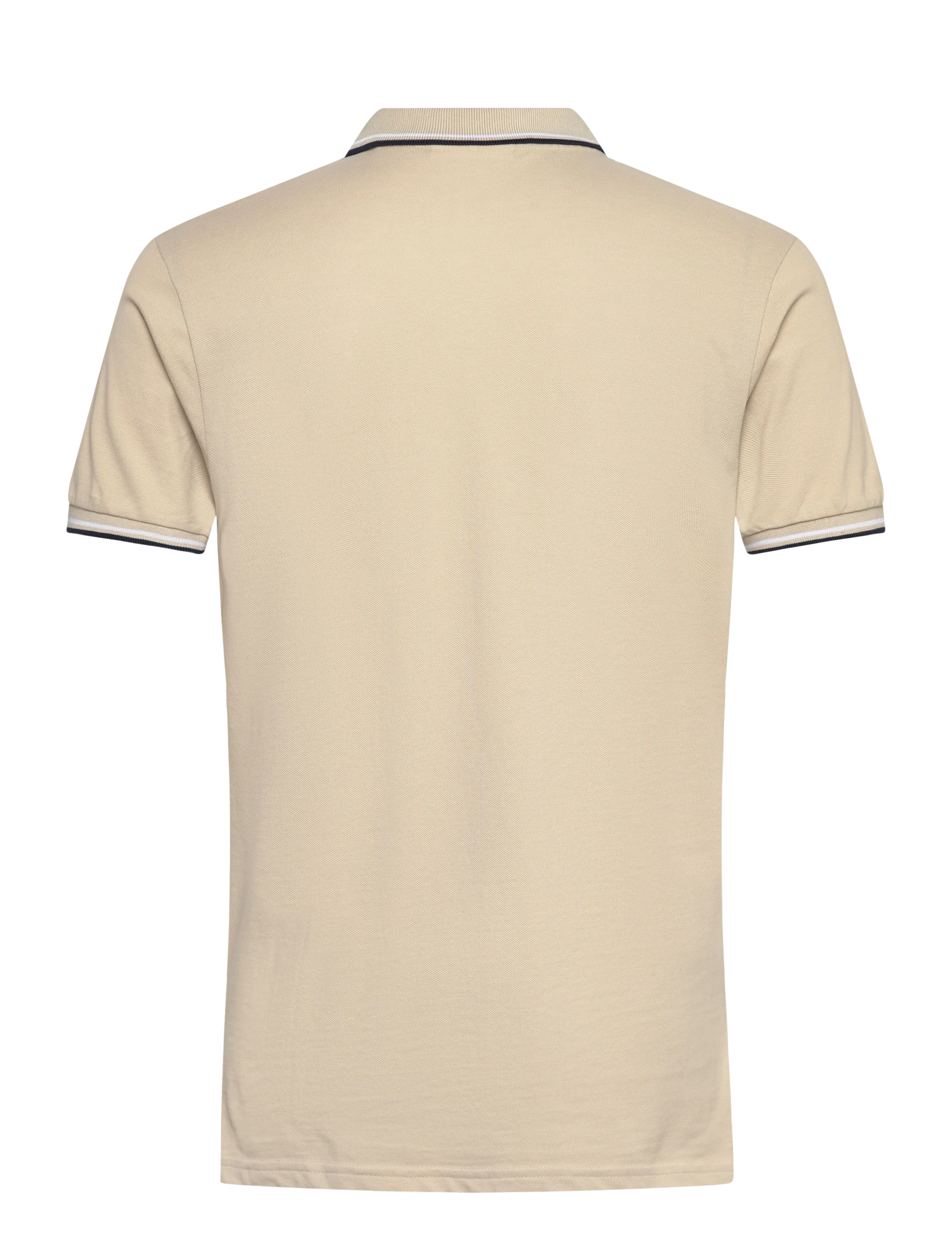 Lindbergh - Polo pique w. contrast piping - kortærmede poloer - lt stone grey - 2