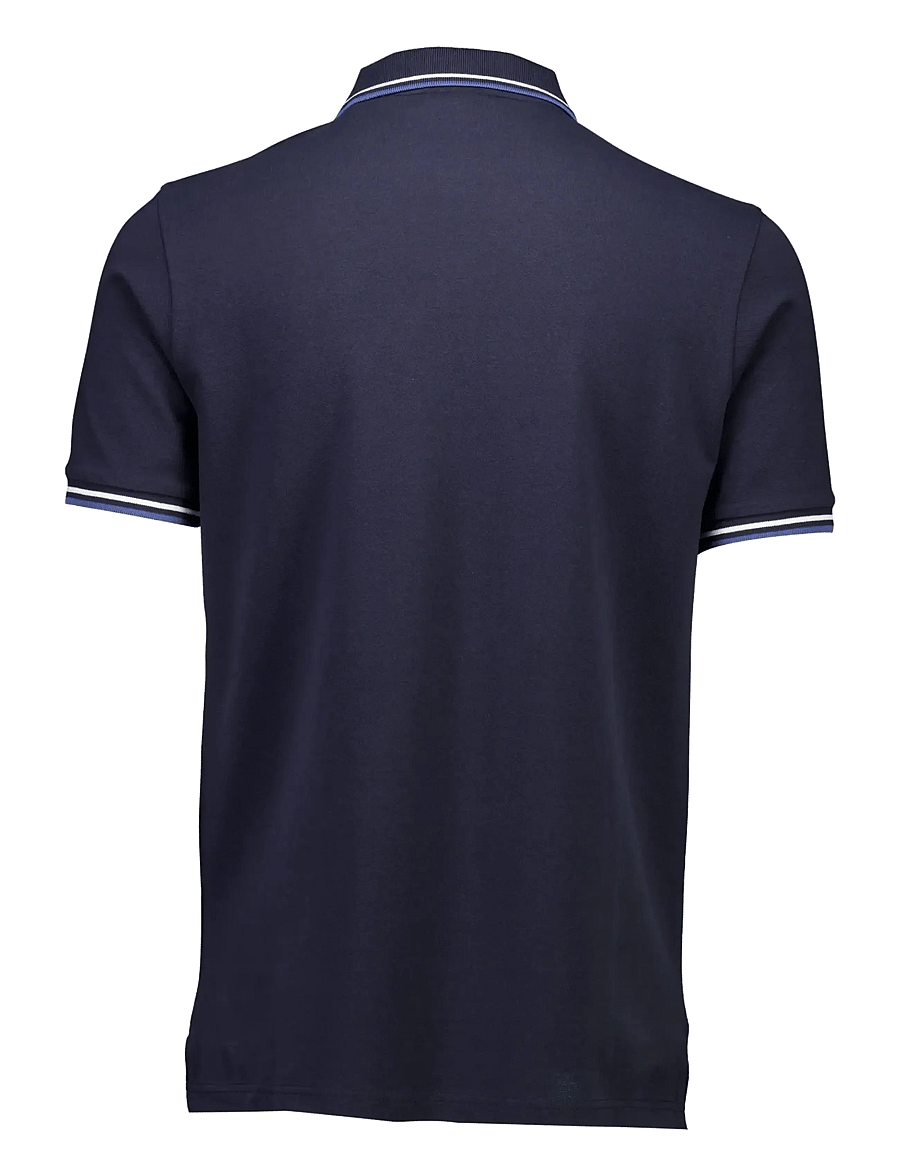 Lindbergh - Polo pique w. contrast piping - kurzärmelig - navy 424 - 2