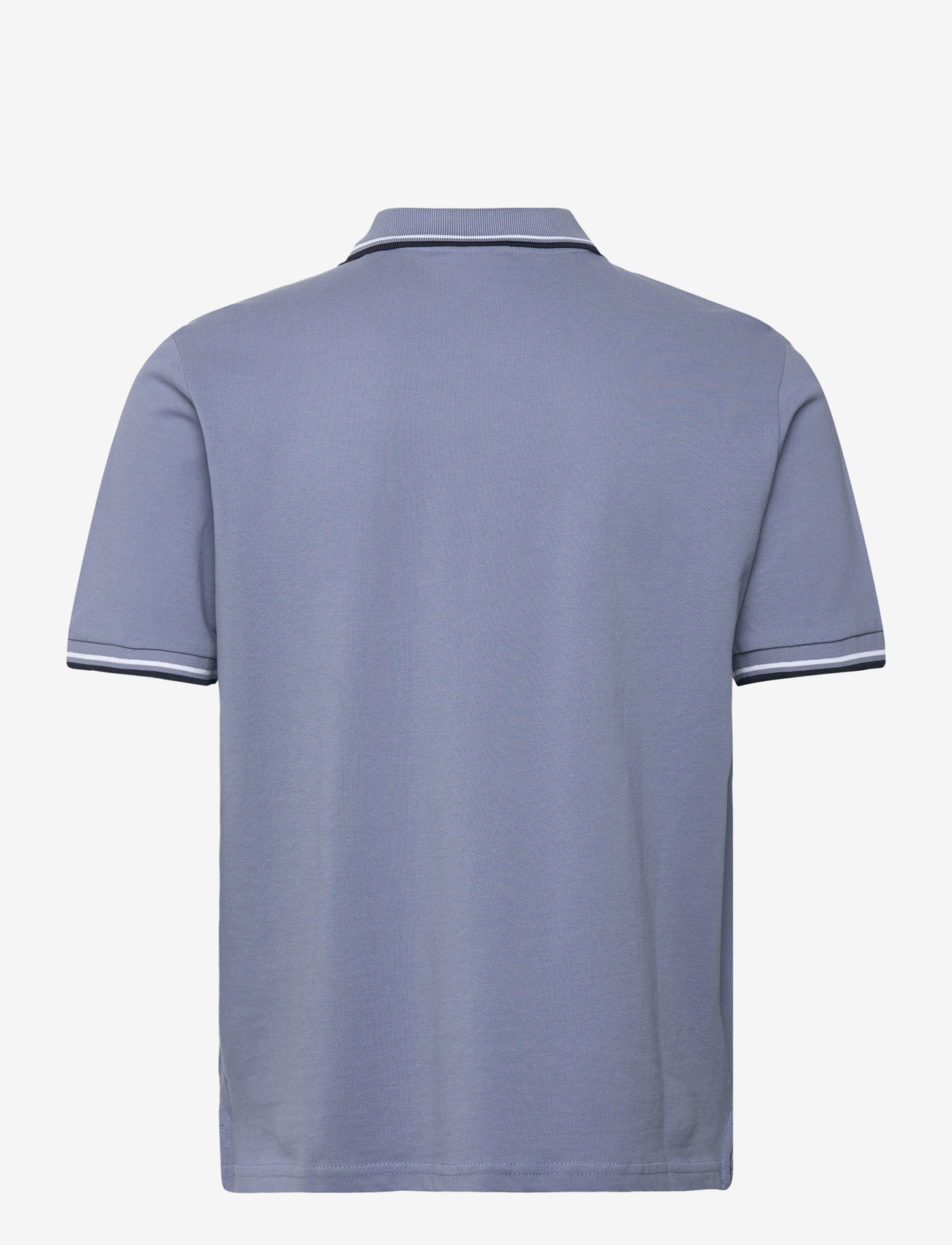 Lindbergh - Polo pique w. contrast piping - kortärmade pikéer - soft grey - 1