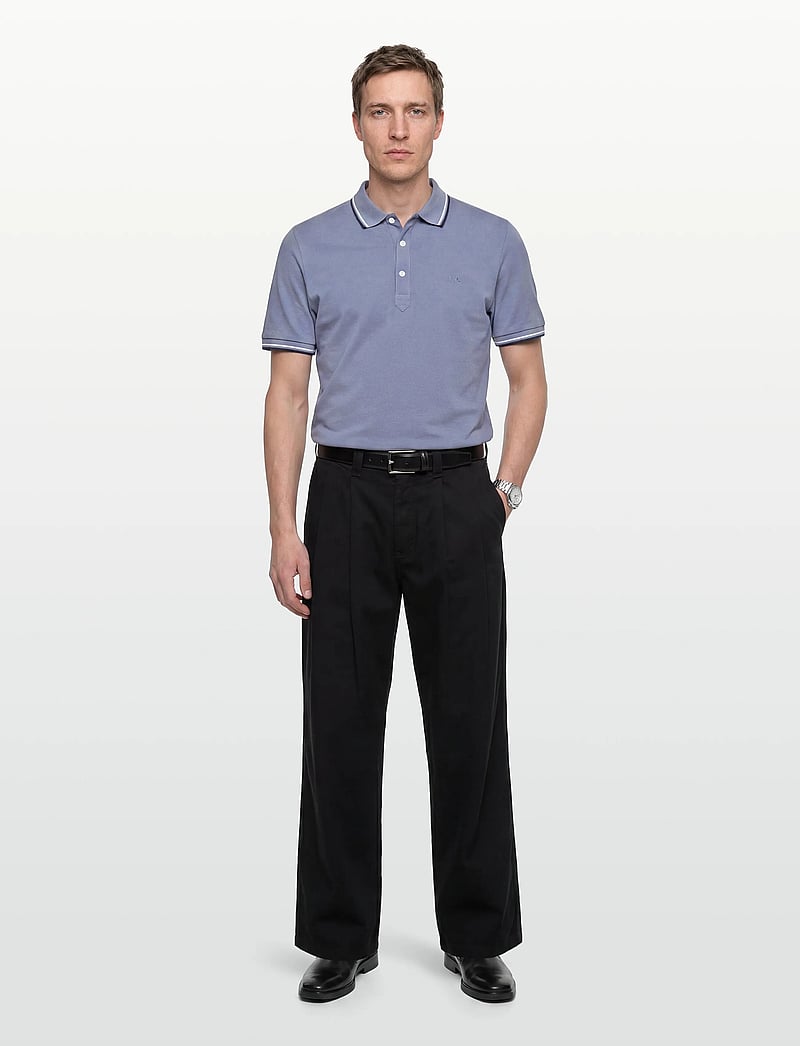 Lindbergh - Polo pique w. contrast piping - polo marškinėliai trumpomis rankovėmis - soft grey - 0
