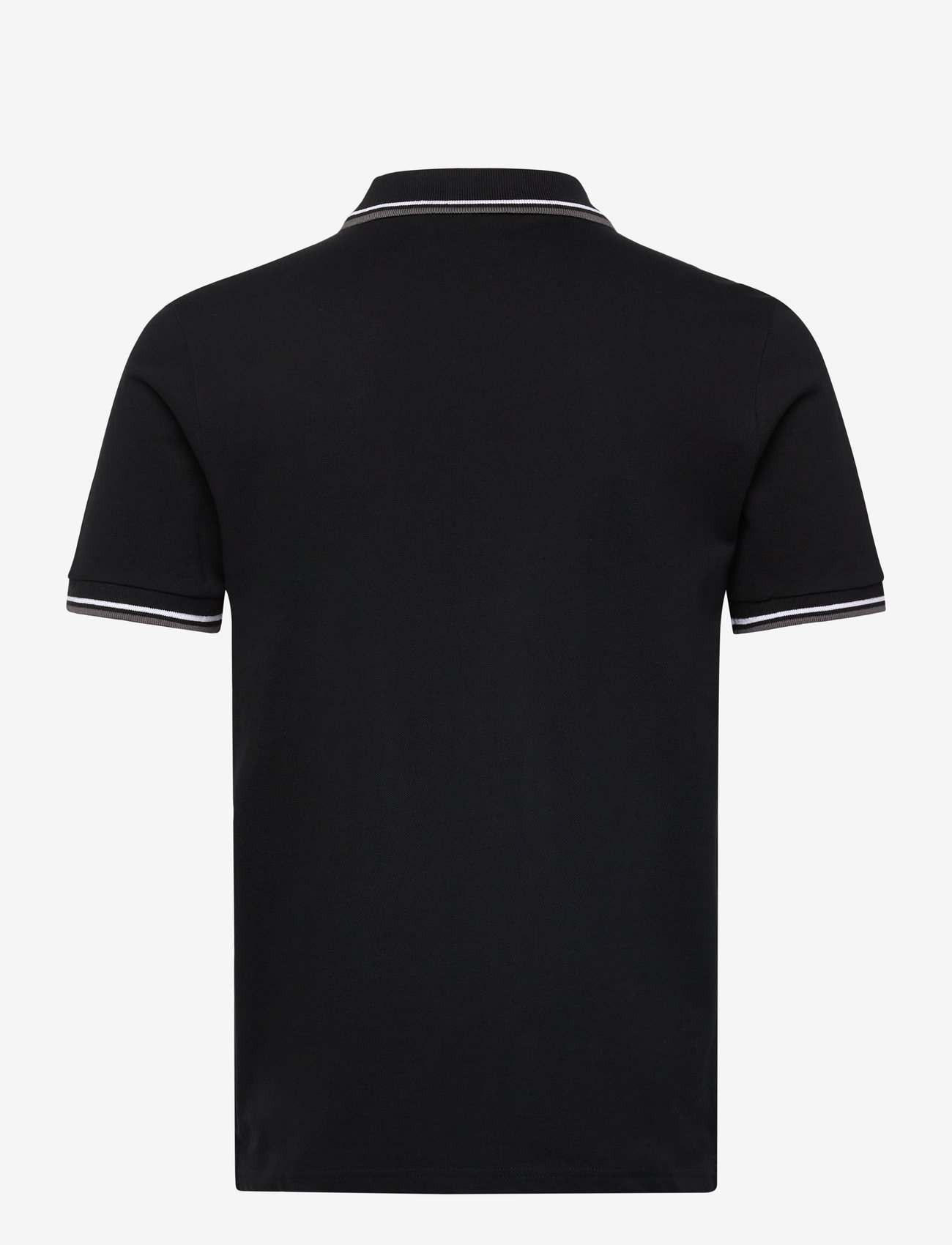 Lindbergh - Polo pique w. contrast piping - short-sleeved polos - space black - 2